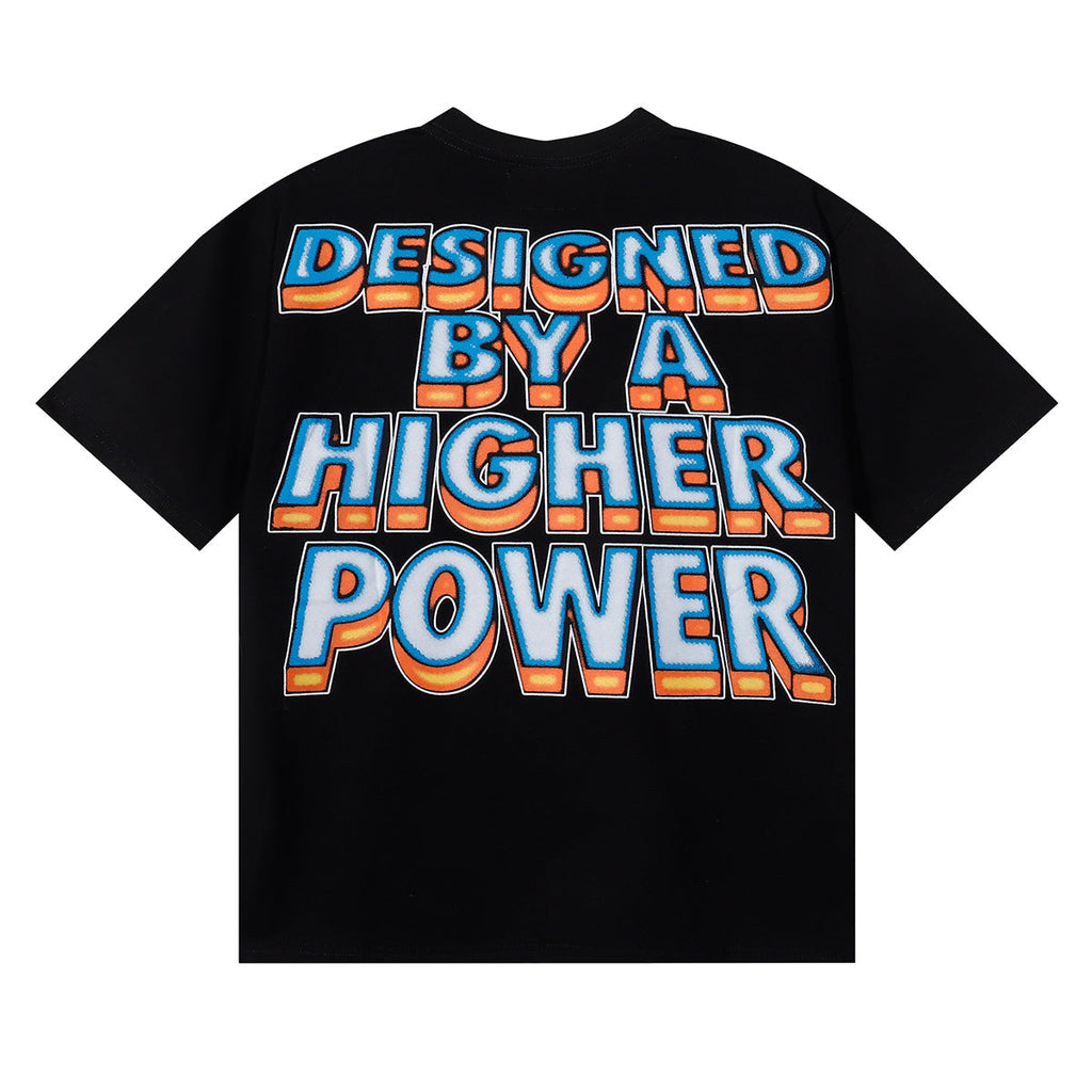 Godspeed T-shirts Star Shock Skull Print Cotton Casual Short Sleeve Men and Women